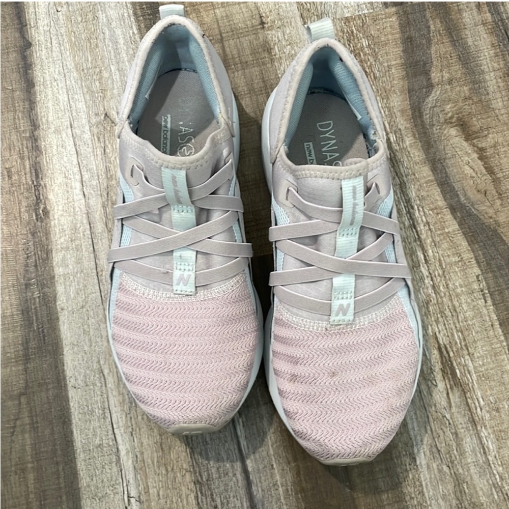 New Balance Women's Pink and Light Blue Athletic Sneakers